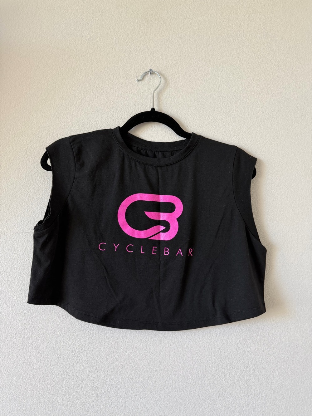 cyclebar cropped tank muscle tee